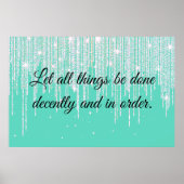 1 Corinthians 14:40 Poster (Voorkant)