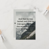 1 Corinthians 15:4 Bijbelsscriptie Pic Greeting Kaart (Voorkant / Achterkant in situ)