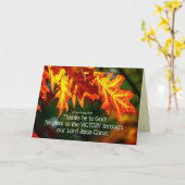 1 Corinthians 15:57 Bedankt voor God! Kaart (Gele Bloem)