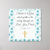 1 Corinthians 15:57 Canvas Afdruk (Voorkant)