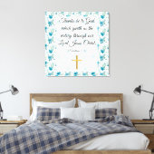 1 Corinthians 15:57 Canvas Afdruk (Insitu (Slaapkamer))