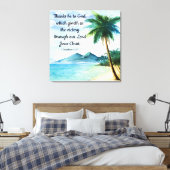 1 Corinthians 15:57 Canvas Afdruk (Insitu (Slaapkamer))