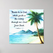 1 Corinthians 15:57 Canvas Afdruk (Voorkant)