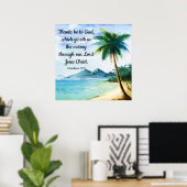 1 Corinthians 15:57 Poster (Thuiskantoor)