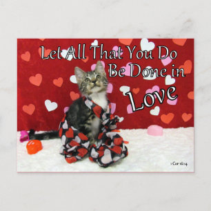 1 Corinthians 16:14 Bijbelverse Briefkaart