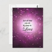 1 Corinthians 16:14 Briefkaart (Voorkant / Achterkant)