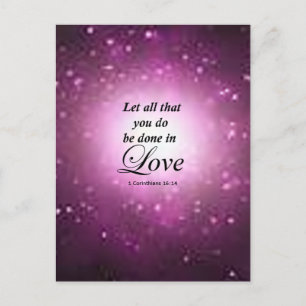 1 Corinthians 16:14 Briefkaart