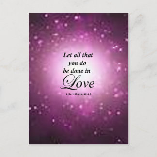 1 Corinthians 16:14 Briefkaart