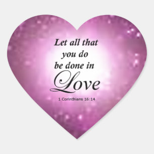 1 Corinthians 16:14 Hart Sticker