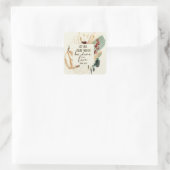 1 Corinthians 16:14 Laat alles wat je doet in lief Vierkante Sticker (Tas)