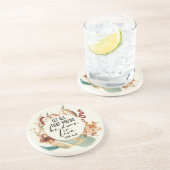 1 Corinthians 16:14 Laat alles wat je doet in lief Zandsteen Onderzetter (Zijkant)