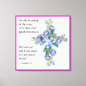 1 Corinthians 1:18 Canvas Afdruk (Voorkant)