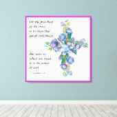 1 Corinthians 1:18 Canvas Afdruk (Insitu (Houten vloer))