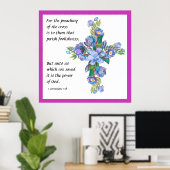 1 Corinthians 1:18 Poster (Thuiskantoor)