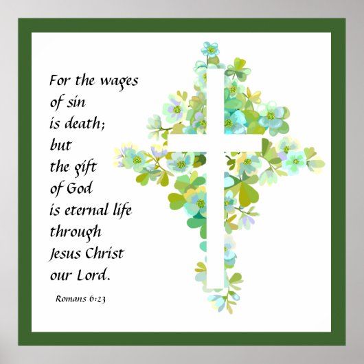 1 Corinthians 1:18 Poster (Voorkant)