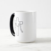 1 Corinthians 1:18 Scripture Cross Mug Magische Mok (Voorkant links)