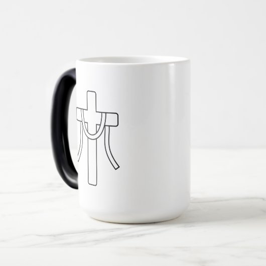 1 Corinthians 1:18 Scripture Cross Mug Magische Mok (Voorkant links)