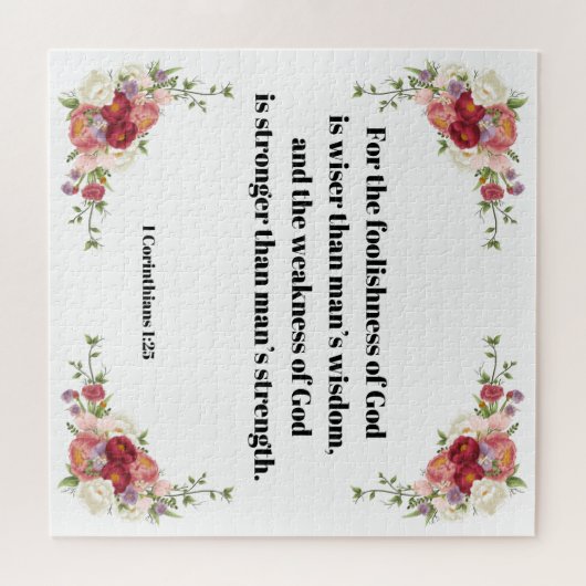 1 Corinthians 1:23 Gods verschijningsbijbelversie Legpuzzel (Horizontaal)