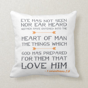 1 Corinthians 2:9   Bijbelse versie Kussen