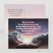 1 Corinthians 2:9 Eye heeft niet gezien, noch geho Briefkaart (Voorkant / Achterkant)