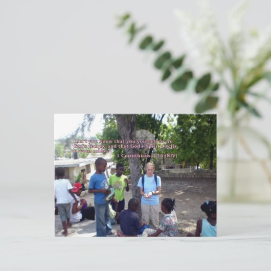 1 Corinthians 3:16 Briefkaart (Staand voorkant)