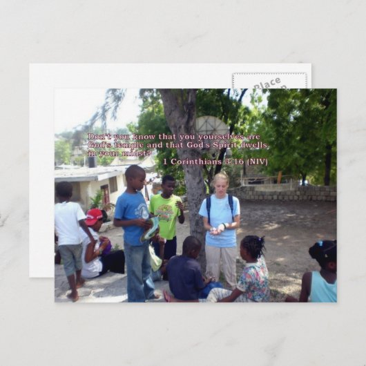 1 Corinthians 3:16 Briefkaart (Voorkant / Achterkant)