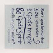1 Corinthians 3:16 Je bent Gods tempel Legpuzzel (Horizontaal)