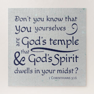 1 Corinthians 3:16 Je bent Gods tempel Legpuzzel