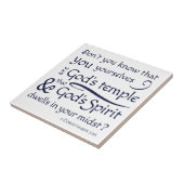 1 Corinthians 3:16 U bent Gods tempel Tegeltje (Zijkant)