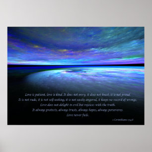 1 Corinthians 4:8 Horizons afdrukken Poster