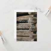 1 Corinthians 6:19 KJV flat Wenskaart Kaart (Voorkant / Achterkant in situ)