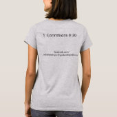 1 Corinthians 6:20 T-shirt (Achterkant)
