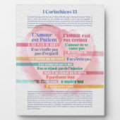 1 Corinthiens 13, Hymne à l’Amour Fotoplaat (Voorkant)