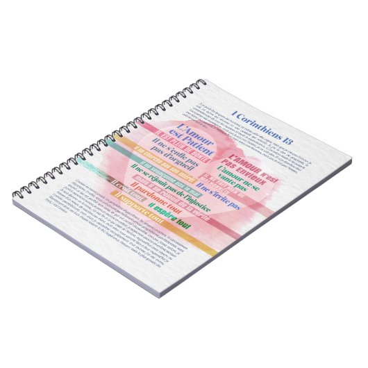 1 Corinthiens 13, Hymne à l’Amour Notitieboek (Linkerzijde)