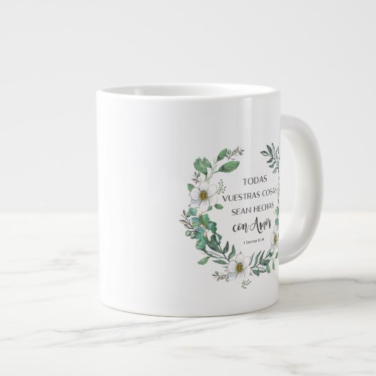 1 Corintios mug Grote Koffiekop (Voorkant rechts)