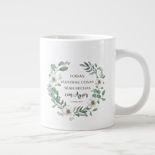 1 Corintios mug Grote Koffiekop (Rechts)