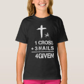 1 Cross 3 nagels voor Christelijk geloof Pasen T-shirt (Voorkant)
