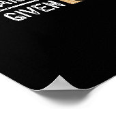 1 crossplus 3 nagels Equal 4 Gezien getrouw kruis Poster (Hoek)