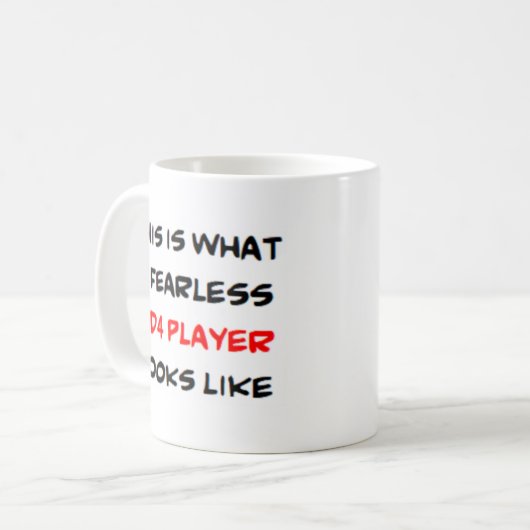 1.d4-schaakspeler, geweldige koffiemok (Voorkant links)