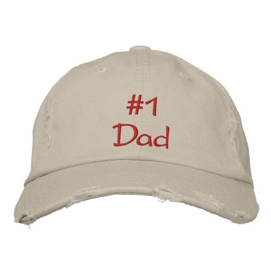 # 1 Dad Embroidered Baseball Cap (Voorkant)