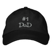 #1 DAD geborduurd pet (Voorkant)