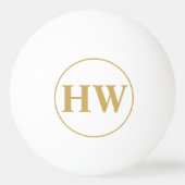 #1 DAD Gold Wreath Emblem Fathers Day Gift Pingpongbal (Achterkant)