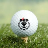 #1 Dad Golf Balls - World's Best Custom Gift Golfballen (Insitu Shirt)
