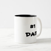 #1 DAD koffiethee-mok Tweekleurige Koffiemok (Voorkant rechts)