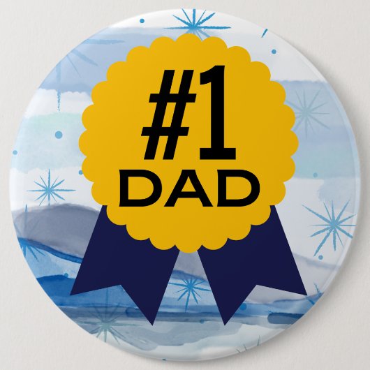 #1 Dad Kolossale 6" ronde Button 6,0 Cm (Voorkant)