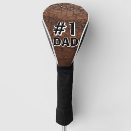 #1 Dad Leather-look Golfheadcover