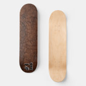 #1 Dad Leather-look Persoonlijk Skateboard (Voorkant)