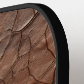 #1 Dad Leather-look Pickleball Paddle (Links Detail)