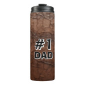 #1 Dad Leather-look Thermosbeker (Voorkant)