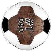 #1 Dad Leather-look Voetbal (Gedraaid)
